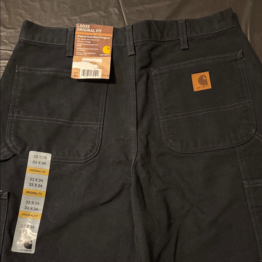 New Carhartt 33x34 Loose Original Fit 
Washed Duck Work Dungaree